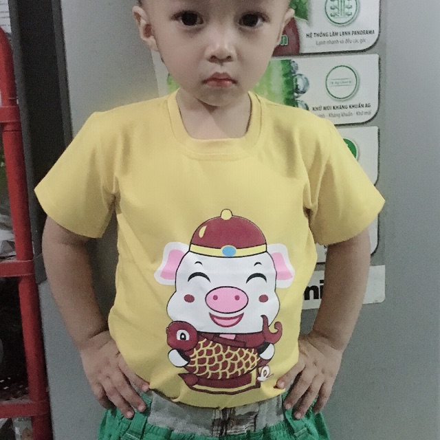Áo thun con heo đủ 3 màu. Trai gái đều mặc được. 60k/ áo. Mua 2 tặng 1.