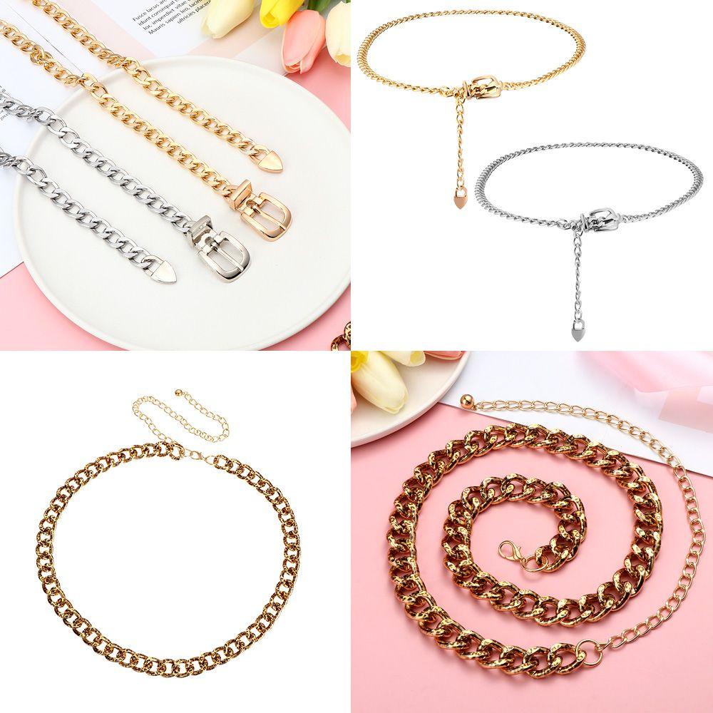 Dây Xích Đeo Hông Bằng Kim Loại Họa Tiết Da Báo Phong Cách Boho