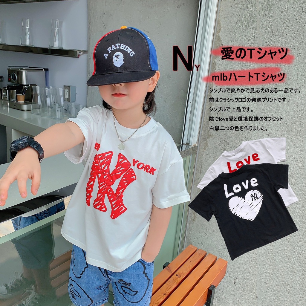 [Rẻ Vô Địch] Áo thun bé trai bé gái - Áo Phông cộc tay MLB chất cotton cho bé trai bé gái size 90-150