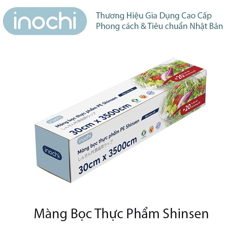 [ 2 Size Màng Bọc Tủ Lạnh ] Màng Bọc Thực Phẩm, Đồ Ăn Trong Tủ Lạnh PE Shinsen 30cm x 3500 - 30cm x 20000cm