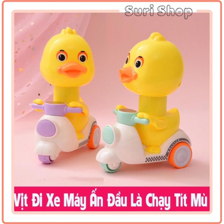 Đồ Chơi Vịt Con Đi Xe Máy Đáng Yêu Đồ Chơi Con Vịt Lái Xe Vespa Ngộ Nghĩnh