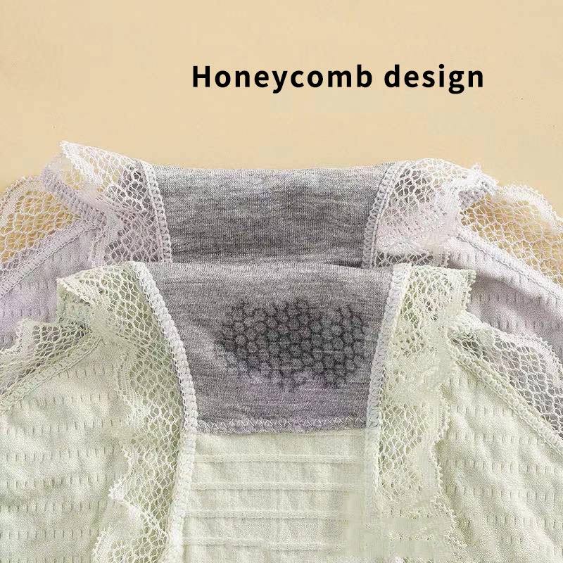 Quần Lót Cotton Lưng Vừa Không Đường May Kháng Khuẩn Gợi Cảm Cho Nữ