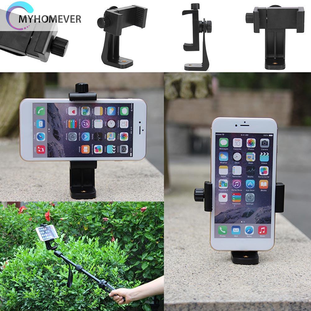 myhomever Tripod Mount Phone Clip Vertical Bracket 360 Degree Rotating Tripod Adapter