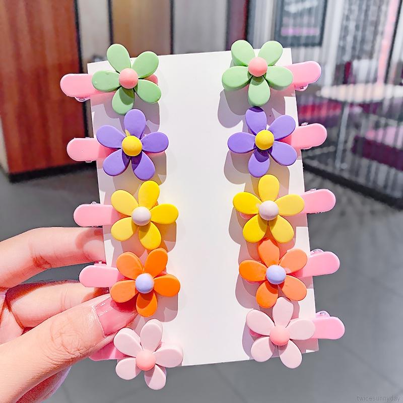 Set 10 Kẹp Tóc Hình Trái Cây Xinh Xắn Cho Bé Gái