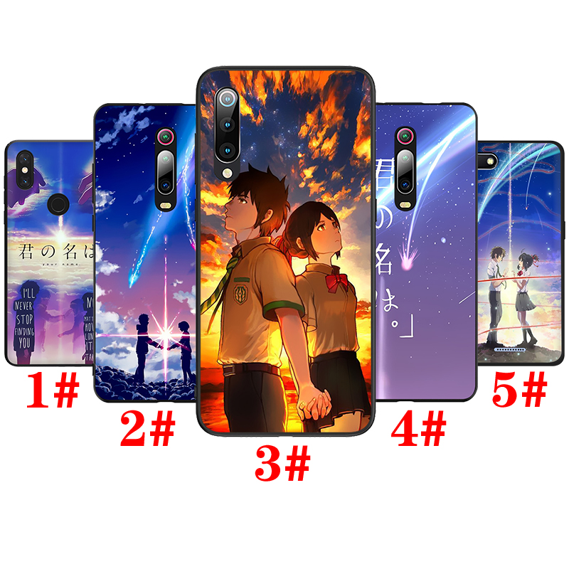 Ốp Lưng Silicone In Hình Anime Your Name Cho Redmi S2 K20 K30 Pro Poco X2 Note 4x 5a Prime