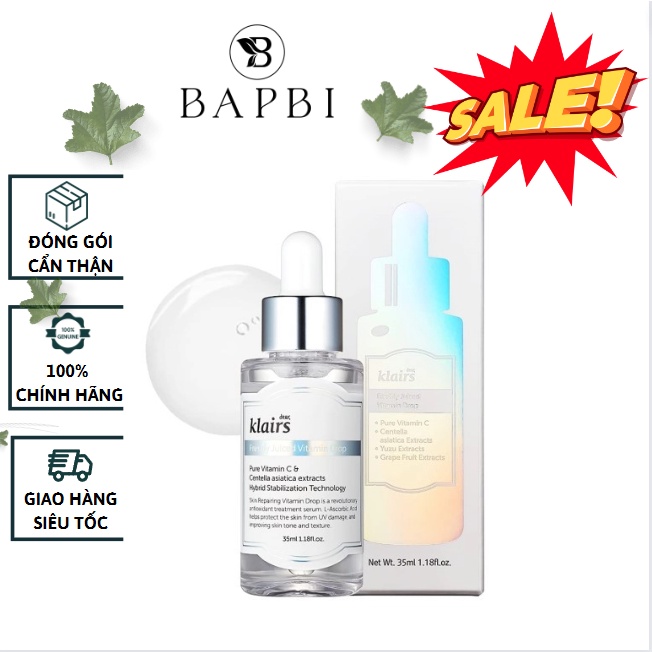 Serum Klairs Vitamin C Tinh Chất Serum Vitamin C Freshly Juiced Dưỡng Sáng Hóa Da 35ml Chính Hãng