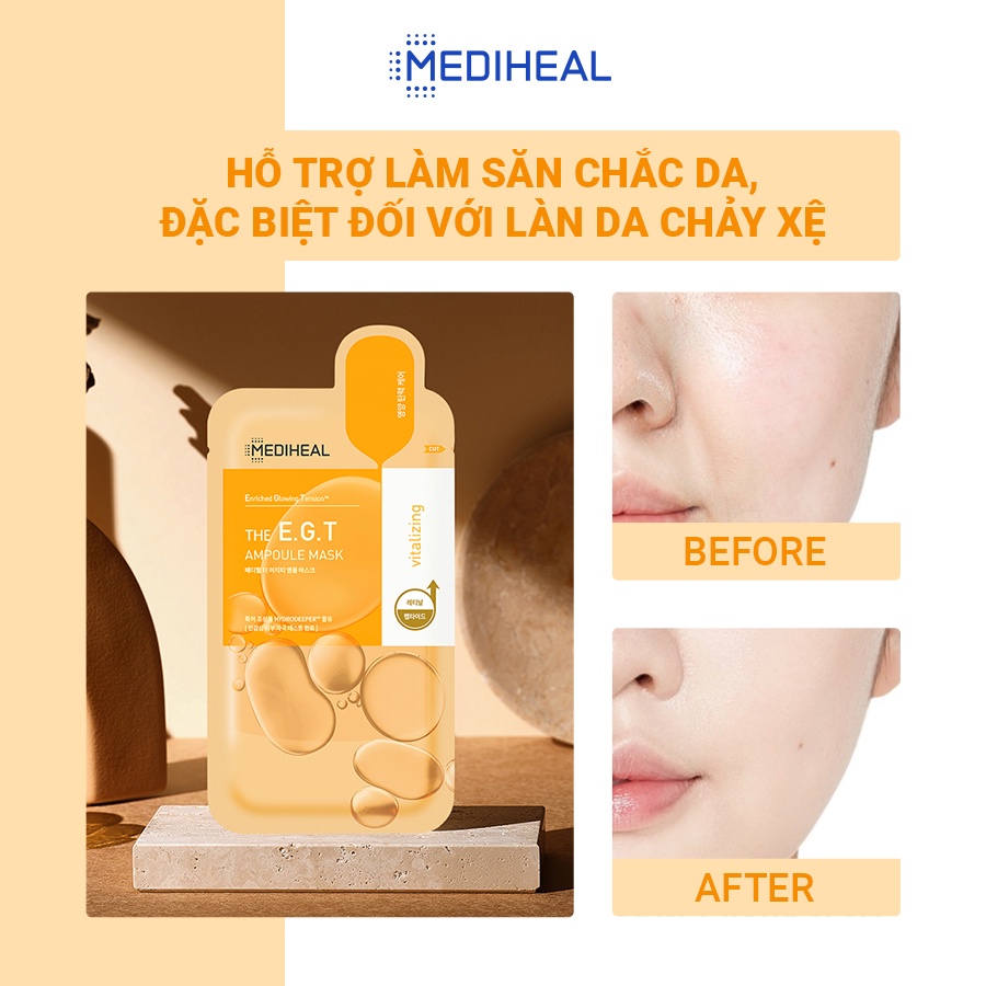 Mặt Nạ Săn Chắc Và Tái Tạo Da MEDIHEAL THE E.G.T Nourishing Ampoule Mask 27ml