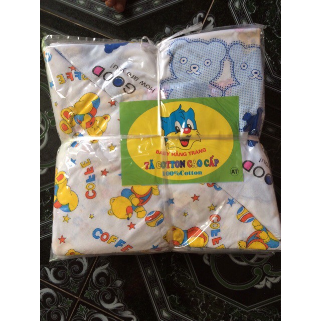 Sét 10 chiếc tã chéo vải cotton cho bé sơ sinh