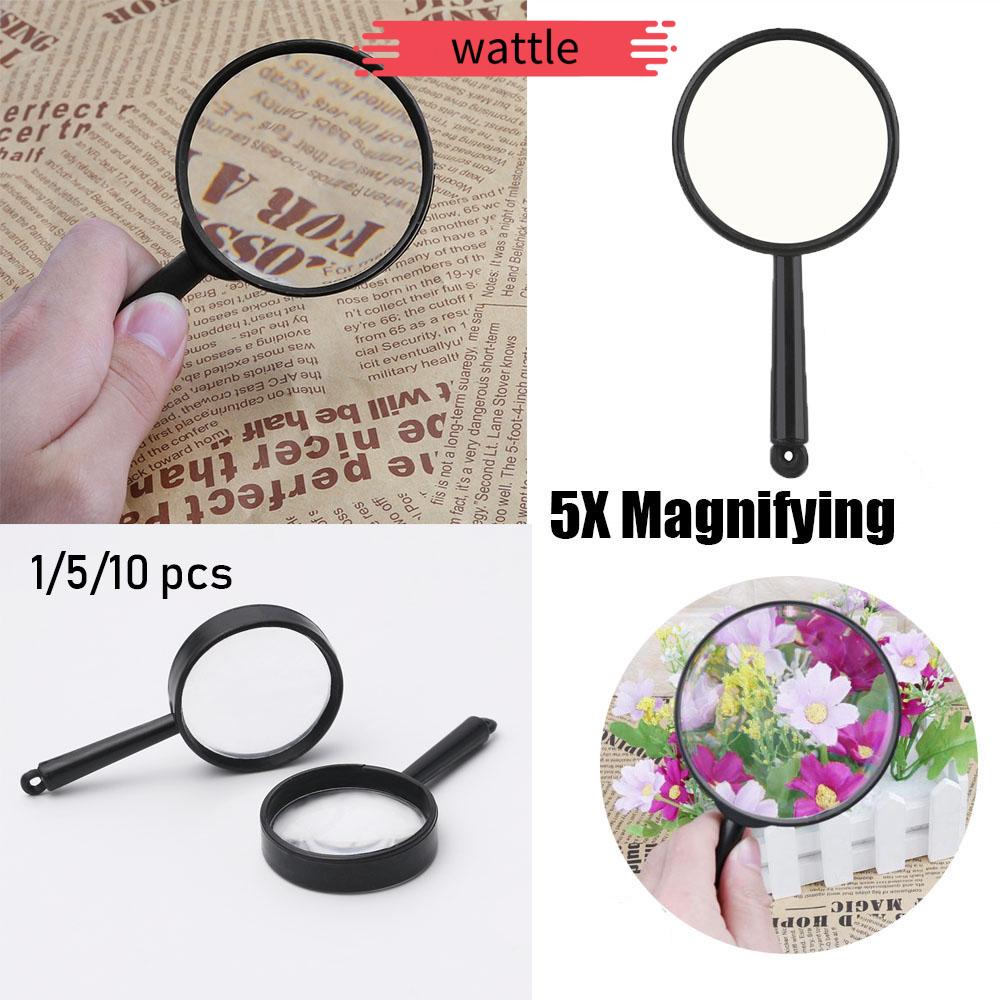 Set 1 / 5 / 10 kính lúp cầm tay nhỏ gọn 25mm tiện lợi