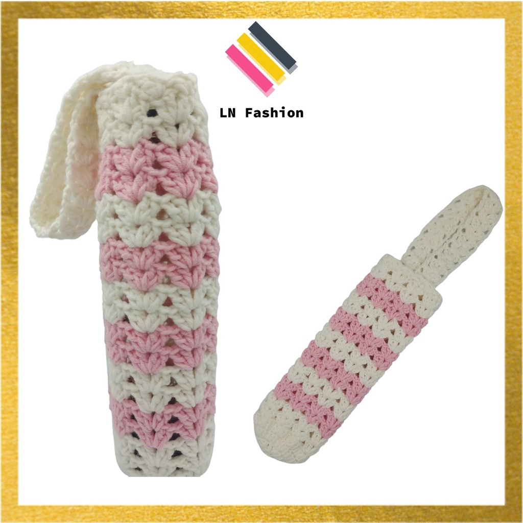 Túi len đựng Ly / Bình giữ nhiệt - LN_Fashion - Móc len Handmade