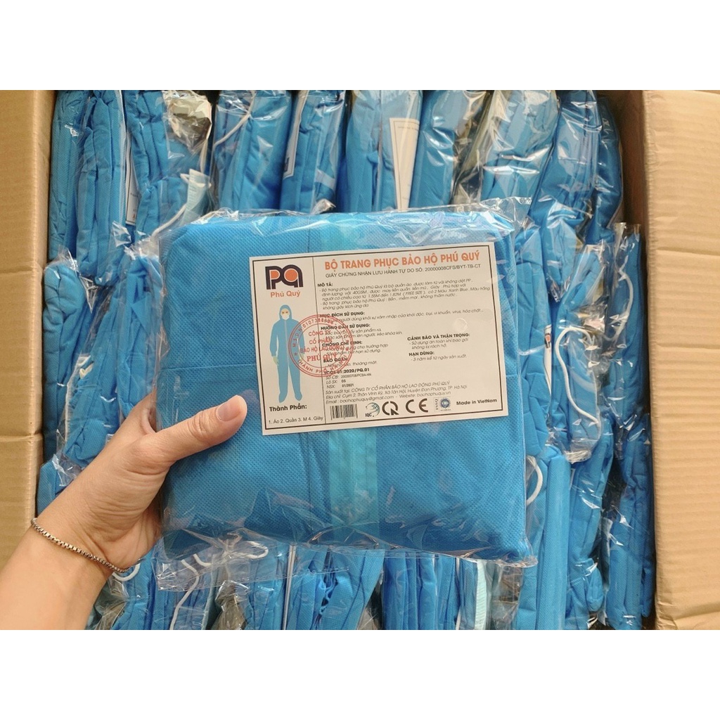 Bộ bảo hộ y tế phòng dịch 7 món kèm khẩu trang N95 găng tay faceshield