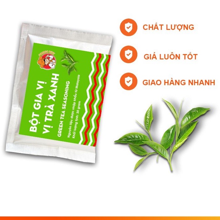 Gói 30Gr Bột Lắc Vị Trà Xanh Malaysia - Green Tea Taste Blaster