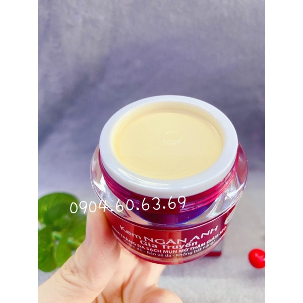 Kem NGÂN ANH GIA TRUYỀN 12g Trắng Da-Sạch Mụn-Mờ Thâm-Giảm Sẹo