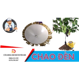 Chao đèn Handmade rơm , lá cọ đường kính 30cm