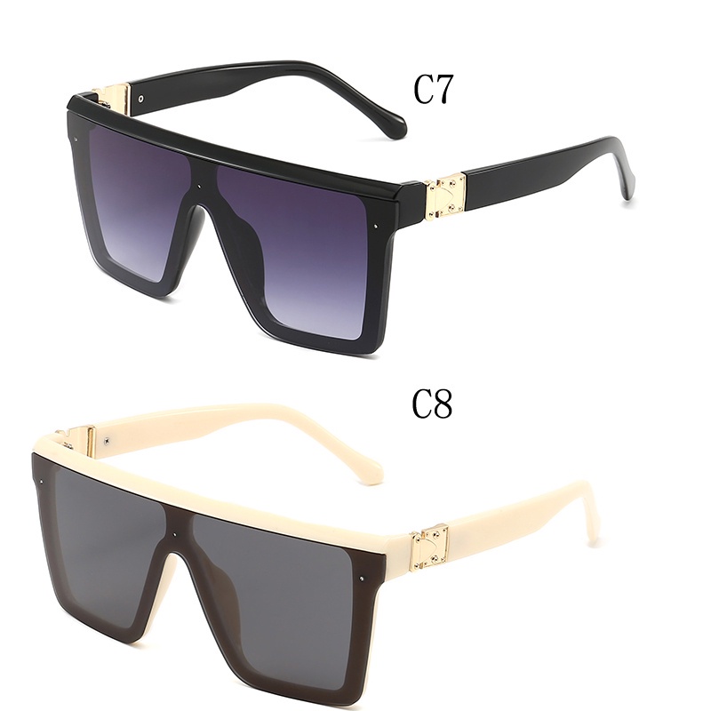 Kính Mát Gọng Vuông Lớn Chống Gió/Tia UV Thời Trang Retro Cho Nam Và Nữ