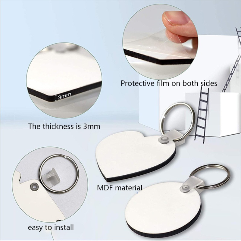 Mojito Set 30 Móc Khóa Trống + 30 Dây Tua Rua Bằng Da Nhiều Màu Sắc