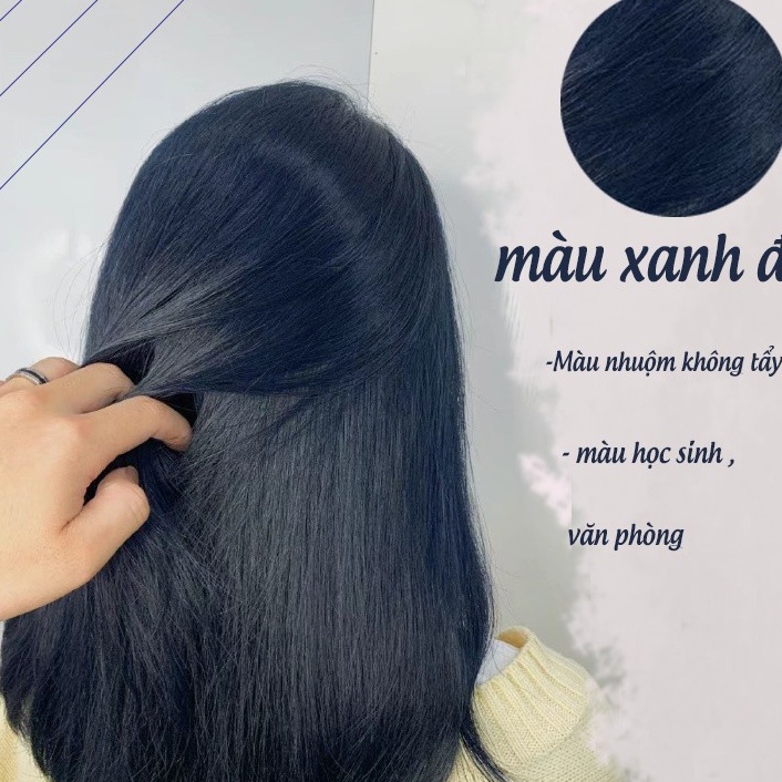 thuốc nhuộm tóc  XANH ĐEN ( base nâu )