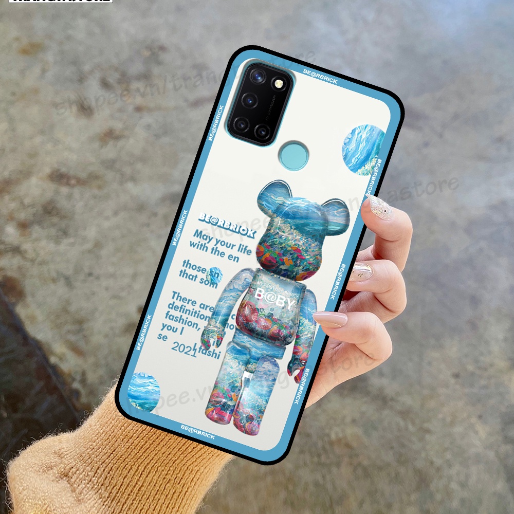 Ốp Realme C17 / 7i in hình gấu Bearbrick,Mountain,xanh,đen,đỏ giá rẻ