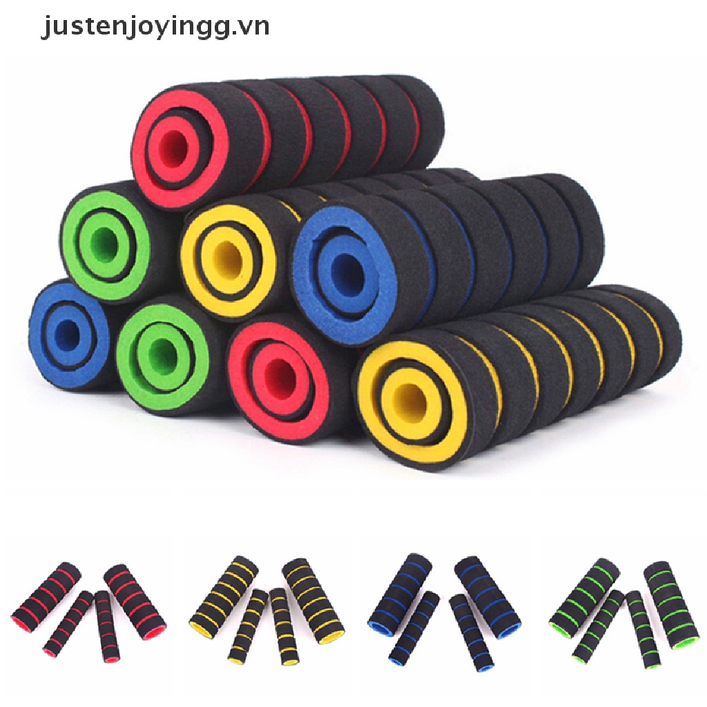 / 3c Phụ Kiện / 2 Cặp Vỏ Xốp Mềm Bọc Tay Lái Xe Máy / Xe Đạp