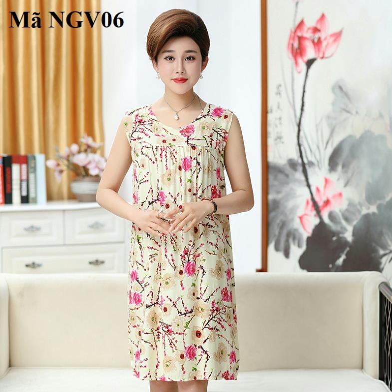 Váy, đầm ngủ mặc nhà cho người trung niên, người lớn tuổi