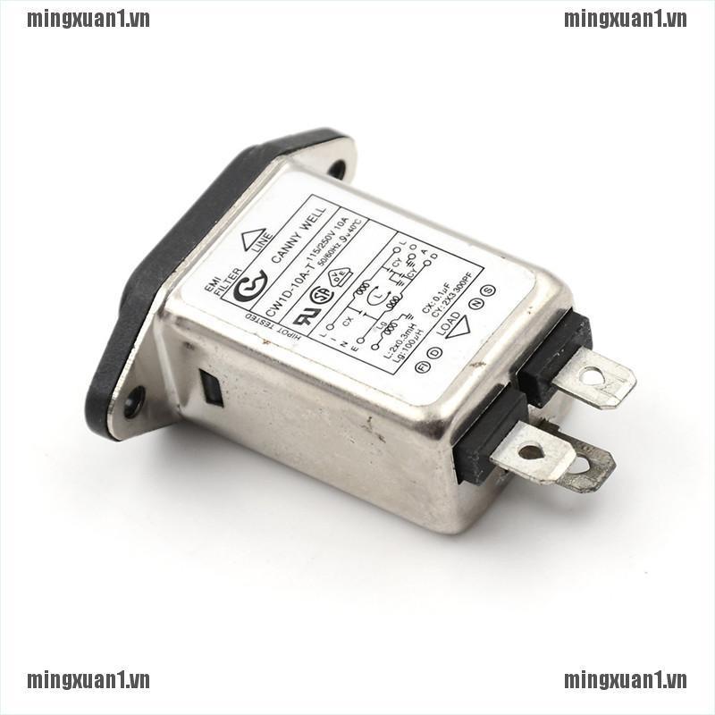1 Bộ Lọc Tiếng Ồn EMI RFI AC 250V 10A CW1D-10A-T