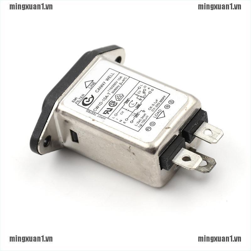 Bộ lọc nhiễu nguồn điện Ac 250v 10a Cw1D-10A-T