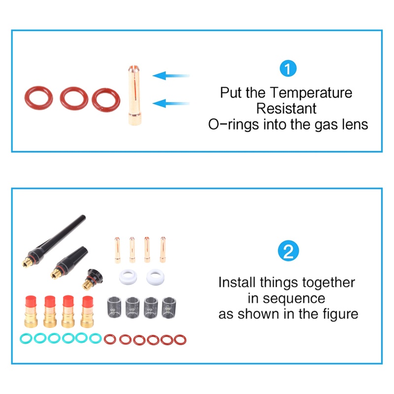 Kính Hàn Khò Gas kiss 23x TIG Chuyên Dụng #Phụ Kiện Đèn Pin 10 Tig WP-17 / 18 / 26 Chuyên Dụng