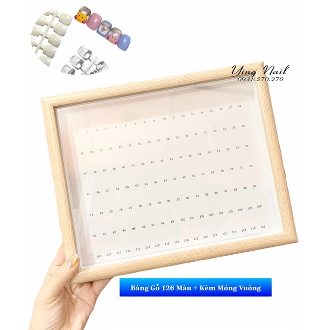 Khung Gỗ 3D 126 Màu.Tặng kèm Móng