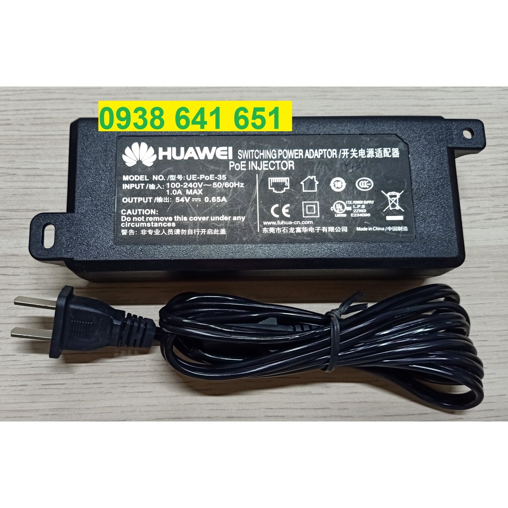 Adapter nguồn Huawei PoE 54V-0.65a 2 Port Gigabit