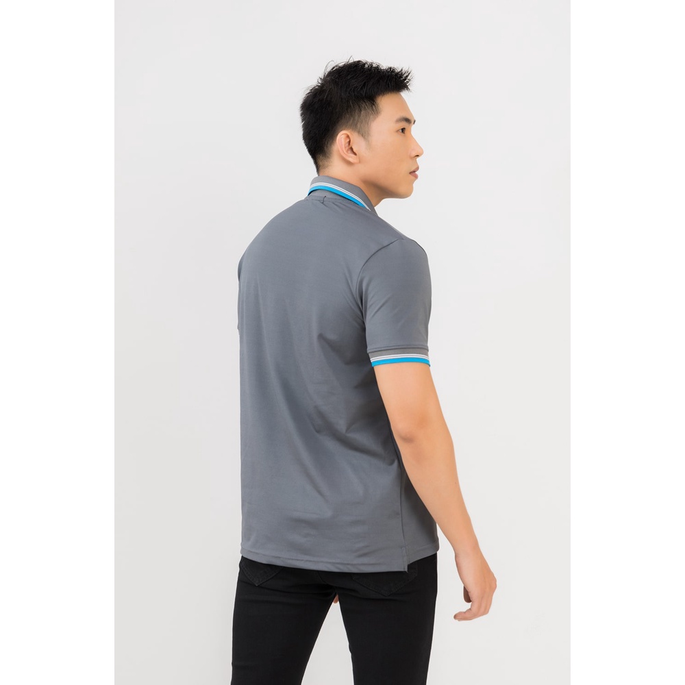 áo thun polo nam trơn chất vải cá sấu lacoste form rộng màu xám, áo phông có cổ unisex hàng hiệu chính hãng otherstyle