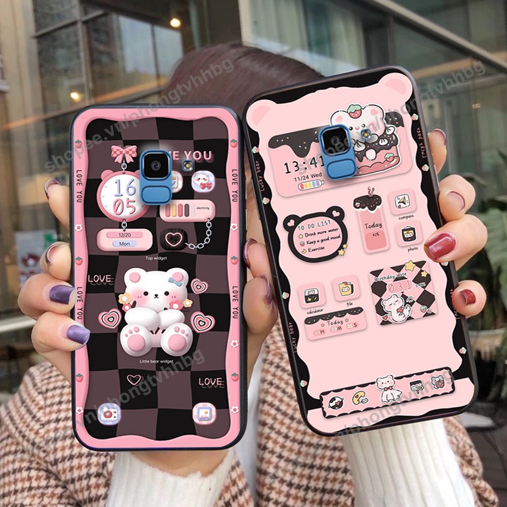 Ốp lưng Samsung J6 2018 / J6 Plus / J6+ gấu,thỏ trắng , đồng hồ dễ thương cute cực đẹp