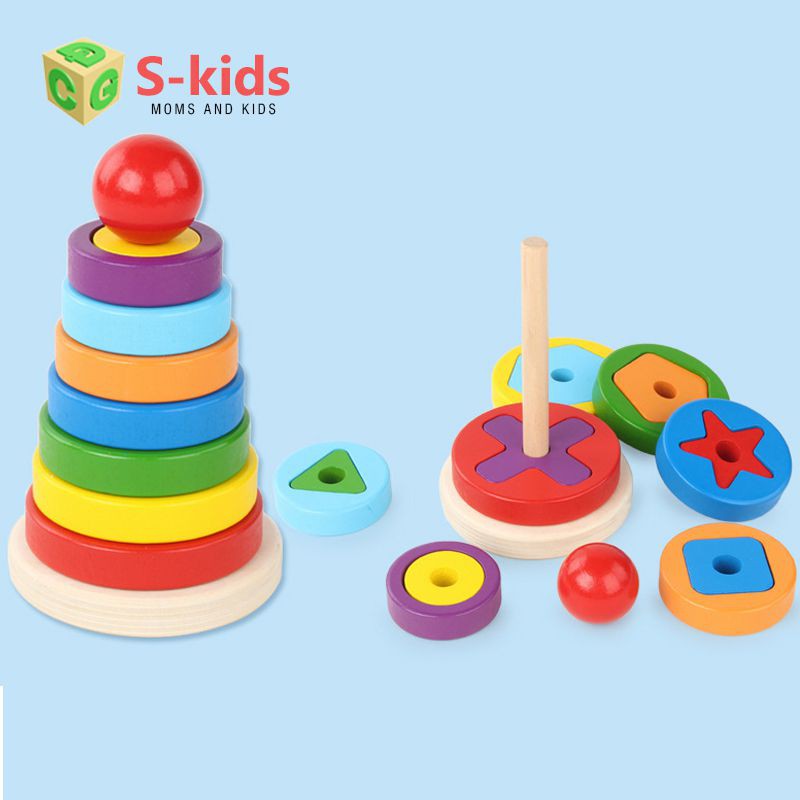 [Mã LIFETOYS1 giảm 30K đơn 99K] Đồ Chơi Gỗ vivitoys, Combo bảng chữ cái tiếng việt in Hoa và tháp xêp chồng lồng khối