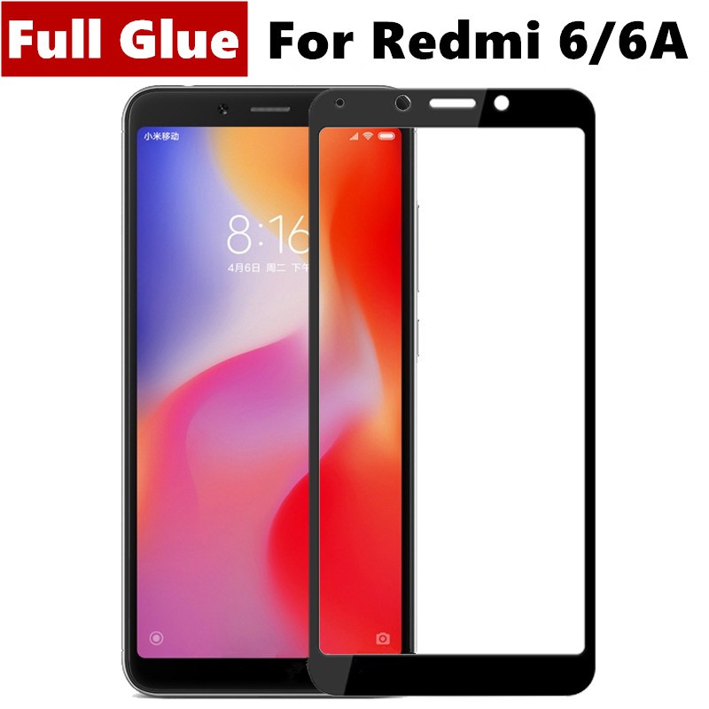 Kính cường lực keo dán đầy đủ cho Xiaomi Redmi 6 6A