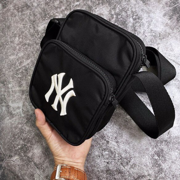 ⚡️ Túi đeo chéo M.LB NY Yankees - Black XUẤT DƯ FULL TEM TAG