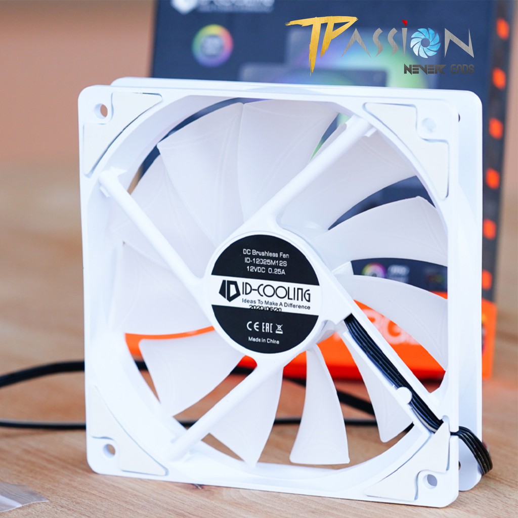 Bộ 3 quạt fan case ID-Cooling XF-12025 ARGB TRIO | SNOW EDITION - Tản nhiệt tốt, sức gió cao, LED ARGB rainbow tuyệt đẹp