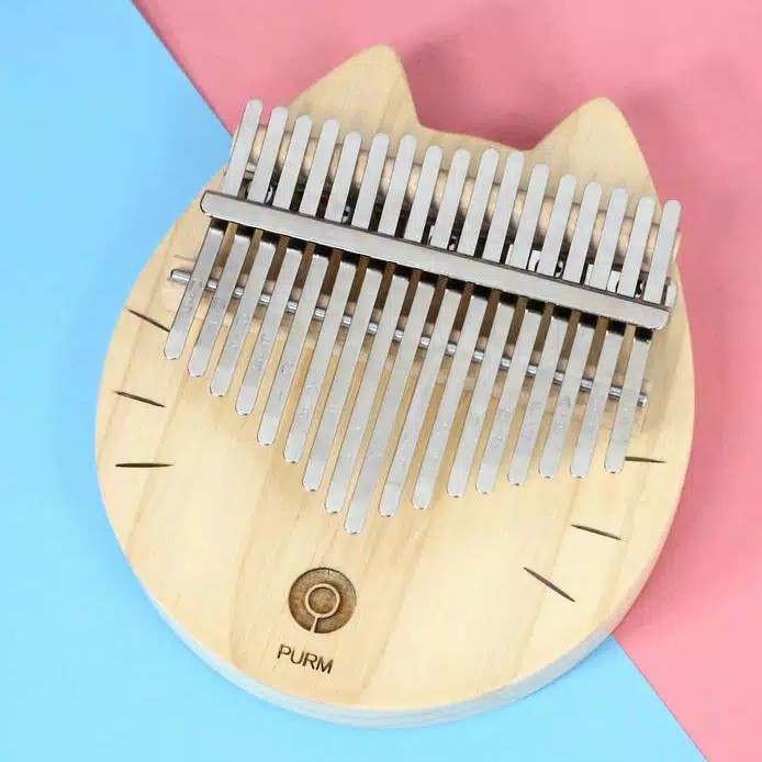 Đàn Kalimba 17 Phím Bằng Gỗ Hình Mèo Dễ Thương