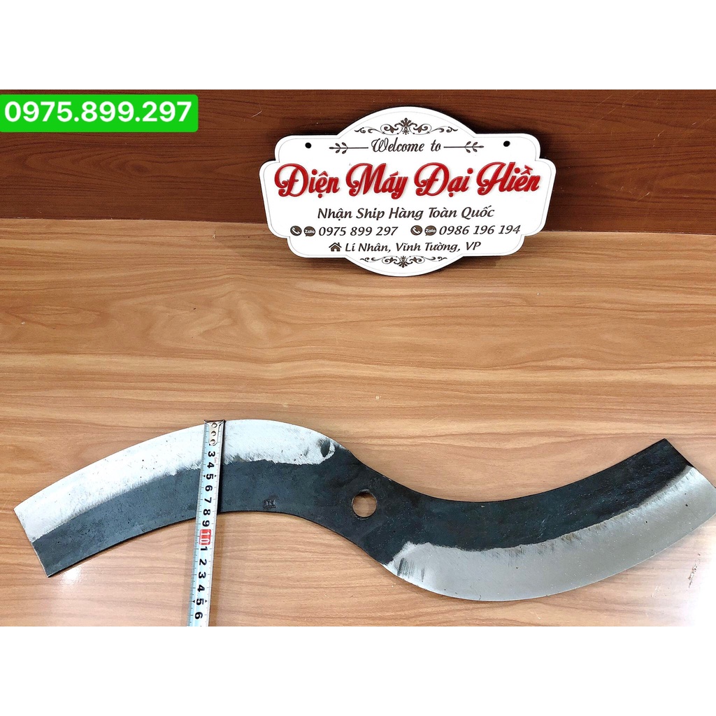Lưỡi Dao Máy Thái Chuối Băm Cỏ Voi Dài 50cm - 60 - 65CM Trục 20mm . NHẬN ĐẶT HÀNG THEO YÊU CẦU