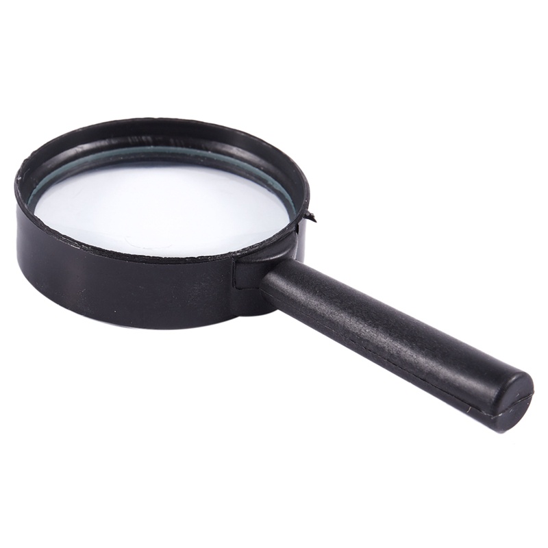 Kính lúp 3X cầm tay khung nhựa màu đen 40mm