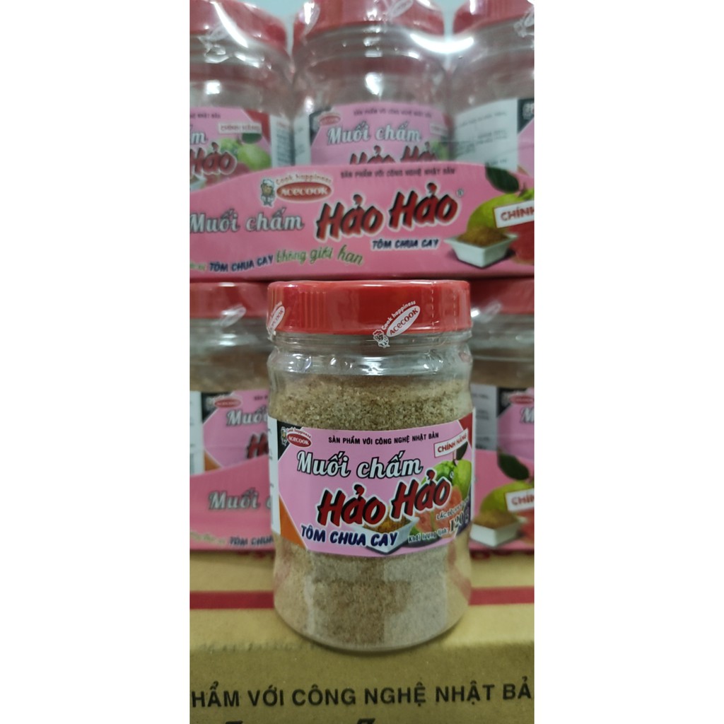 Hũ 120Gr Muối Chấm Hảo Hảo Tôm Chua Cay Sử Dụng Công Nghệ Nhật Bản Sản Xuất Bởi ACECOOK