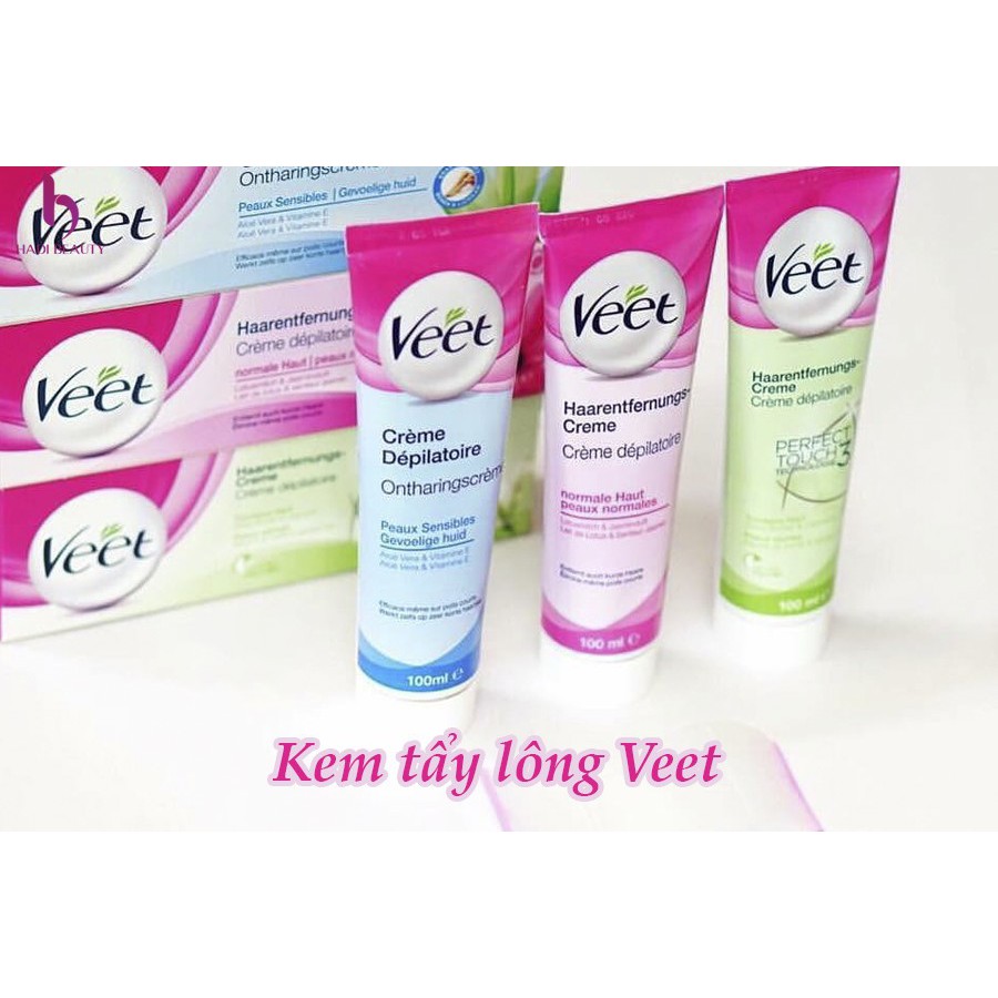 Kem Tẩy Lông Veet Pháp 100ml ⚡️𝑪𝒉𝒖𝒂̂̉𝒏 𝑪𝒉𝒊́𝒏𝒉 𝑯𝒂̃𝒏𝒈 ⚡️ Kem Tẩy Lông Chuẩn Chính Hãng