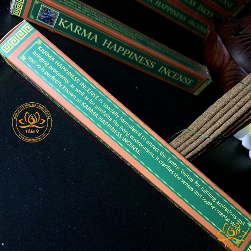 Nhang/hương KARMA HAPPINESS bản hộp cứng và Karma Happiness Green Tara bản vỏ mềm