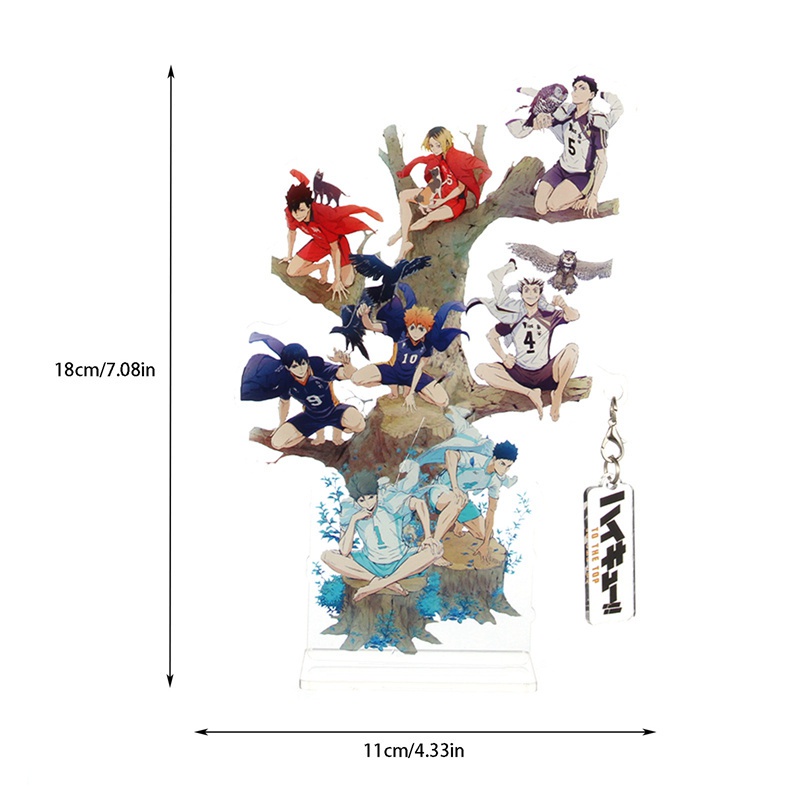Mô hình nhân vật Haikyuu! bằng acrylic có giá đỡ để bàn trang trí