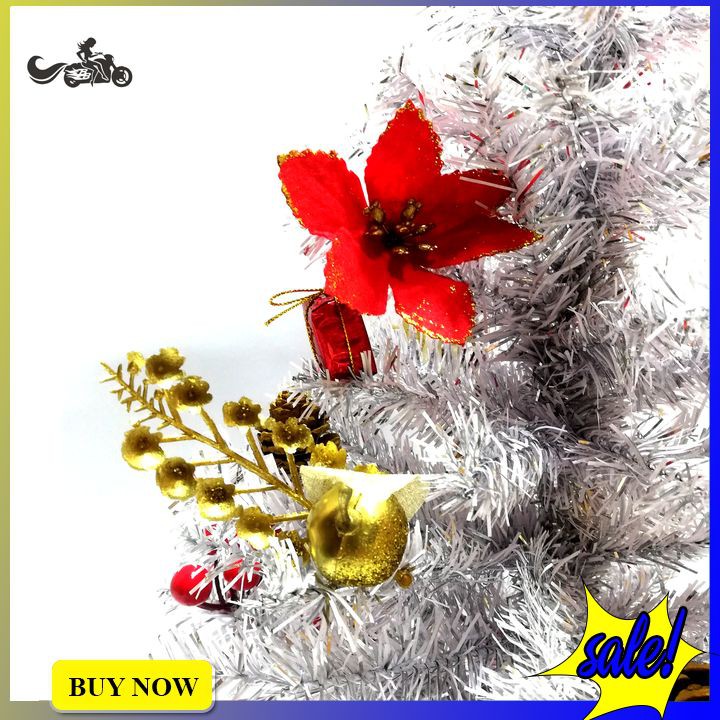 Cây thông noel trắng mini kèm phụ kiện trang trí siêu đáng yêu (hình thật shop chụp)