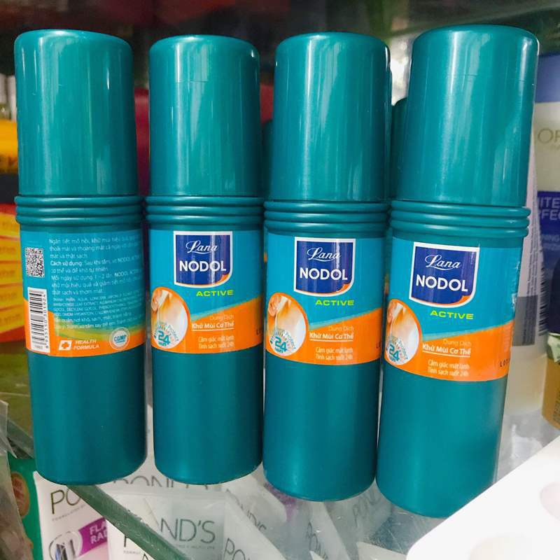 Xịt khử mùi nodol active 80ml