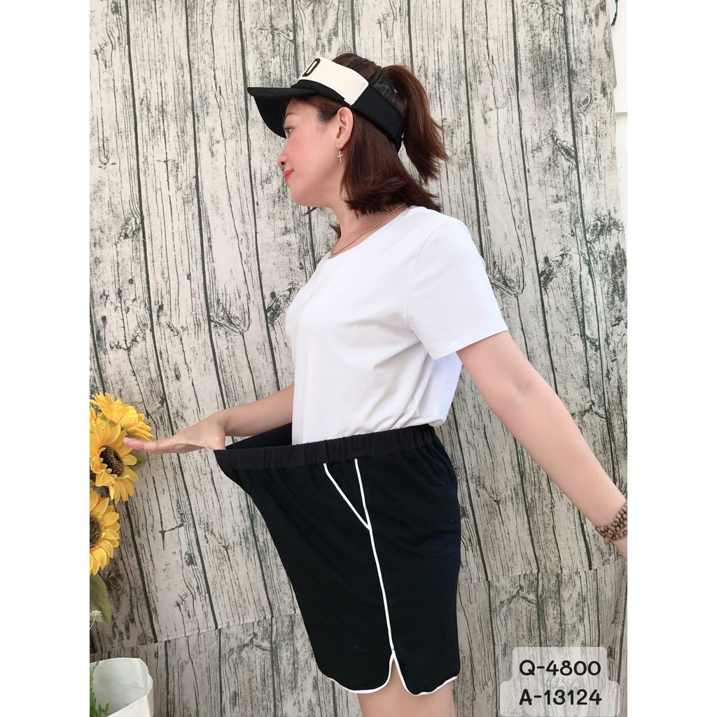Quần short BIG SIZE viền trắng 4800