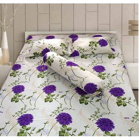 Drap thun Hàn Quốc khố 1.6m x2m (drap, 2 áo gối, 1 gối ôm)