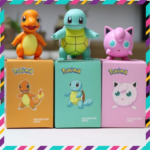 Mô Hình Pikachu, Phim Hoạt Hình Pokemon, Thích Hợp Trang Trí, Decor, Bộ Sưu Tập, Làm Quà Tặng - Full Box