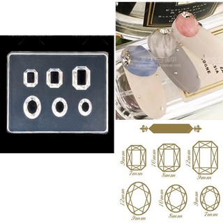 Khuôn silicon hình khối trang trí móng nail