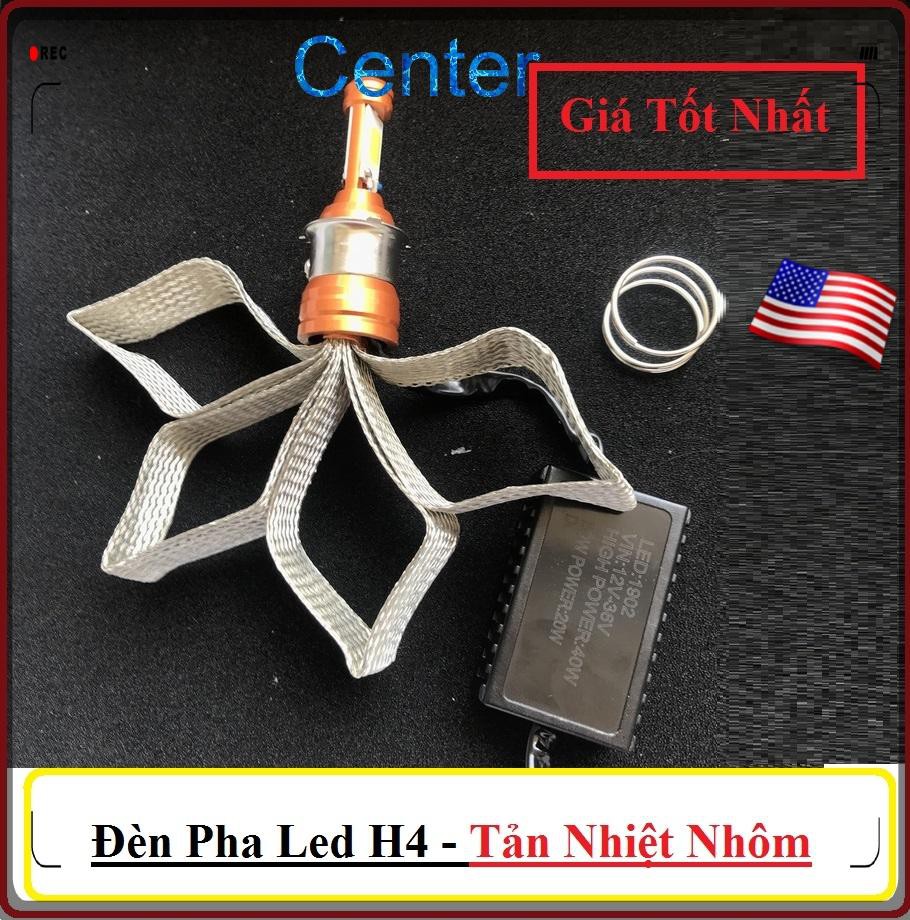 Đèn pha led xe máy MX2 tản nhiệt, gắn cho các dòng xe đời mới, có 2 tim led : ánh sáng trắng, dễ