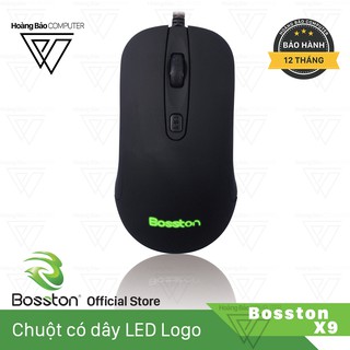 Chuột có dây LED logo Bosston X9 - Chính hãng